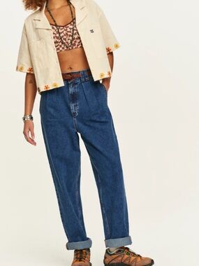 Lucy & Yak Addison Jeans 100% Organic Cotton High Waisted Denim NWT 44R (US 20)